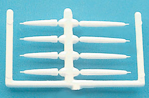 Dollhouse Miniature White Candles, 8 Pcs.